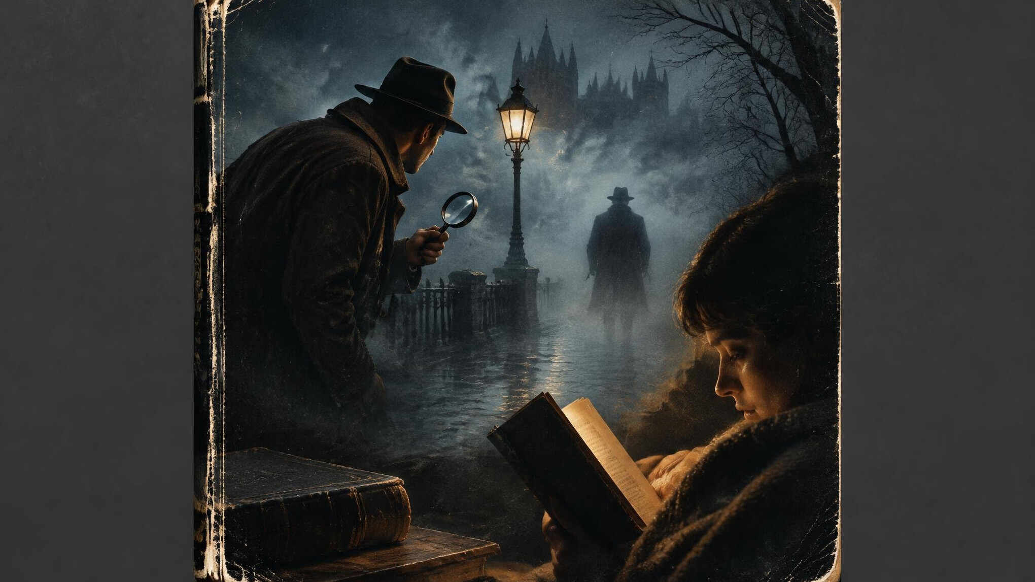 old mystery book cover